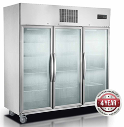 Thermaster SUCG1500 3 Door 1500 Upright Display Fridge