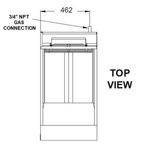 Frymaster MJ1CF Master Jet Chicken Fish 40L Gas Fryer