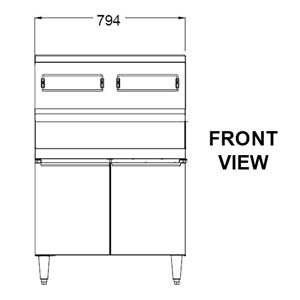 Frymaster MJ240 Master Jet 2 x MJ140 20L Twin Gas Fryers