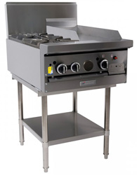 Garland GF24-2G12L Restaurant Series Gas 2 Open Burners 300mm Griddle Space Saver Oven