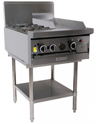 Garland GF24-2G12T Restaurant Series Gas 2 Open Burners 300mm Griddle Modular Top