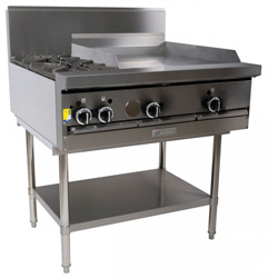 Garland GF36-2G24T Restaurant Series Gas 2 Open Top Burners 600mm Griddle Modular Top