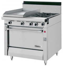 Garland MST42R Master Series Gas 2 Open Burners 1 Griddle 1 Standard Oven