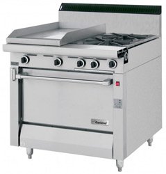 Garland MST42S Master Series Gas 2 Open Burners 1 Griddle Storage Base