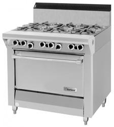 Garland MST43S Master Series Gas 6 Open Burners Storage Base