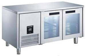 Glacian BCG71815 2 Door Fridge 760mm Deep Glass Doors