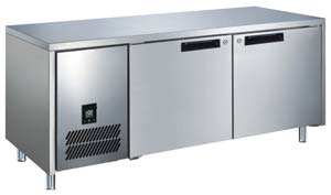 Glacian BFS61420 2 Door Slimline 660mm Deep Underbench Freezer