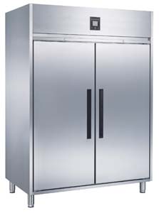 Glacian GUC1140 Stainless Steel Upright 2 Door Fridge