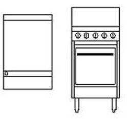 Goldstein PF24G20 Griddle Top Gas Oven