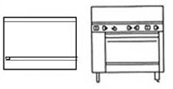 Goldstein PF36G28 Griddle Plate Gas Oven