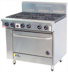 Goldstein PF628 6 Burner Gas Oven