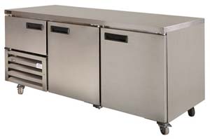 Anvil-Aire UBS1800 2.5 SS Door Under Bench Fridge