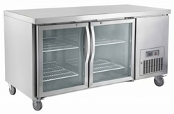 Saltas CUG1500 2 Glass Door Undercounter Refrigerator