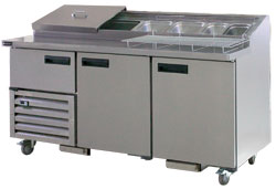 Anvil-Aire UBP2400 2400mm Pizza Prep Fridge