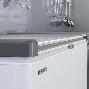 Liebher EFL4656 Stainless Steel Flip Lid Chest Freezer