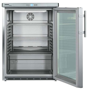 Liebherr FKUV 1663 Under Bench SS Glass Door Bar Fridge