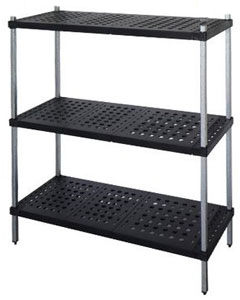 Mantova 3TSPA15045 3 Tier ABS Real Tuff Shelving