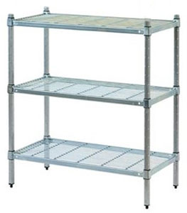 Mantova 3TSPW18060 3 Tier Wire Shelving