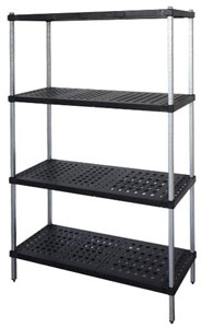 Mantova 4TSPA16560 4 Tier ABS Real Tuff Shelving