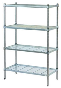 Mantova 4TSPW15045 4 Tier Wire Shelving