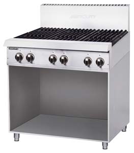 Mercury MHN-36-F Gas Cooktop 6 Open Burners Cabinet Base