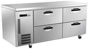 Panasonic SUR-1571HP-NN 4 Solid Drawer Underbench Fridge