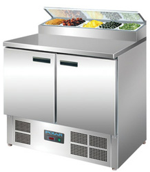 Polar G604-A 2 Door Refrigerated Prep Counter