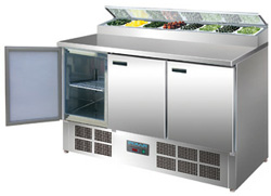 Polar G605-A 3 Door Refrigerated Prep Counter