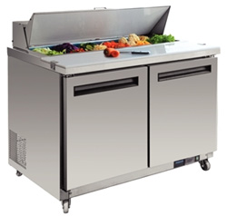 Polar GD882-A 2 Door Prep Table