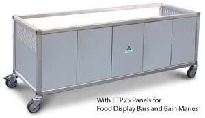 Roband ETP24 Food Bar Stand with SS Panels