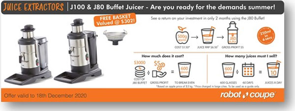 Robot Coupe J80 Buffet Automatic Juicer