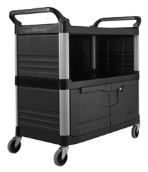 Rubbermaid 4095 Xtra Equipment Cart - FG409500BLA