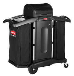 Rubbermaid 9T76 Compact Housekeeping Cart - FG9T7800BLA