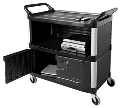 Rubbermaid 4095 Xtra Equipment Cart - FG409600BLA