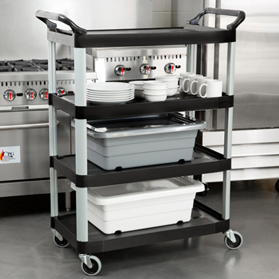 Rubbermaid 4096 Xtra 4 Shelf Cart - FG409600BLA