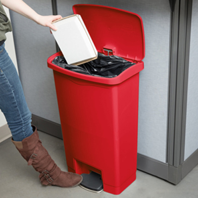 Rubbermaid 50L Slim Jim Resin Front Step-on Containers - 1883458