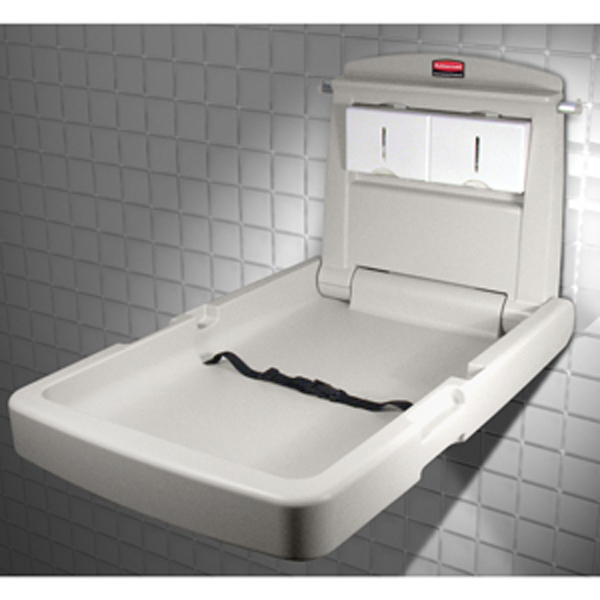Rubbermaid 7819 Vertical Baby Change Station - FG781988LPLAT