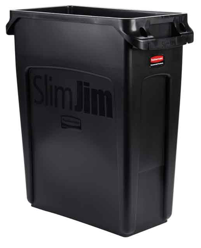 Rubbermaid Slim Jim 60 Ltr Waste Container - 1971258