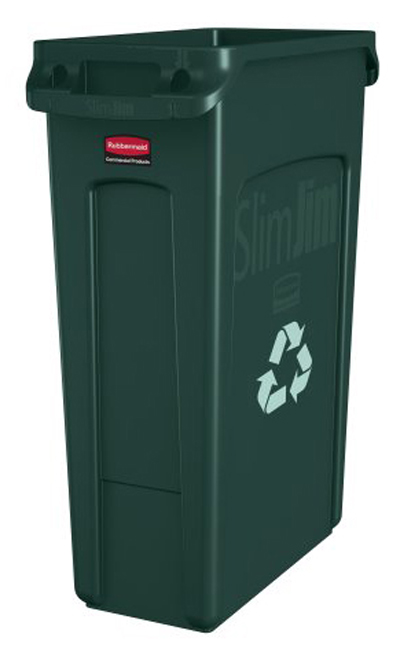 Rubbermaid Slim Jim 87 Ltr Waste Container - FG354060GRAY