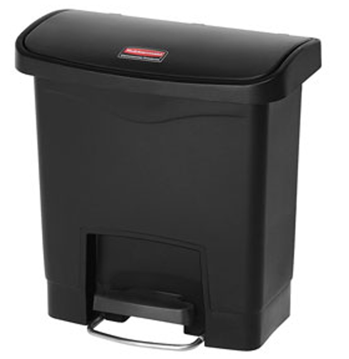Rubbermaid 15L Slim Jim Resin Front Step-on Containers - 1883554