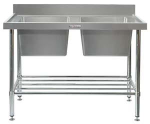 Simply Stainless SS06-7-1800 Double Sink Bench