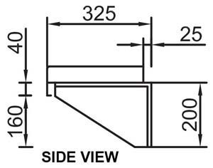 Simply Stainless SS10-0900 SS Wall Shelf