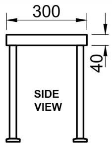 Simply Stainless SS12-1200 1 Tier Shelf