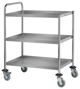 Simply Stainless SS15 SS 3 Tier Trolley