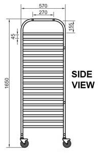 Simply Stainless SS16-1/1 SS GN Rack Trolley