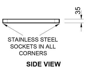 Simply Stainless SS21-7-2400 Under-Shelf