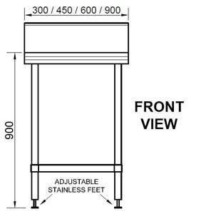 Simply Stainless SS31-BS-450 Infill Benches Blue Seal Profile