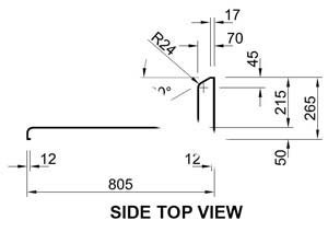 Simply Stainless SS31-WD-450 Infill Benches Waldorf Profile