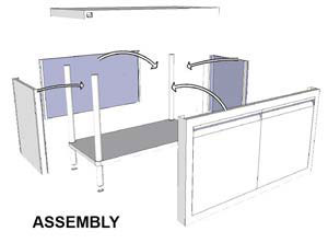 Simply Stainless SS32-DPK-MS-0600 Door Panel Kit with Solid Mid Shelf