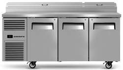 SKOPE ReFlex RF8.PPZ.3.SD 3 Solid Door GN Compatible Pizza Preparation Fridge